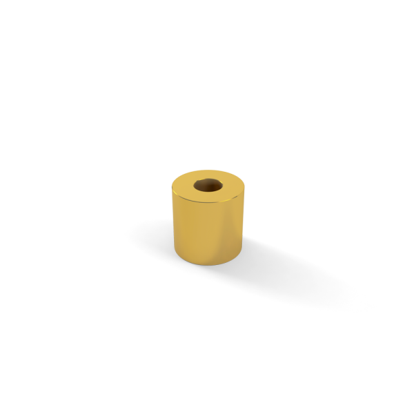 INOX ONE Philophrosyne Distanzrolle 15 mm / 15 mm Gold-glänzend